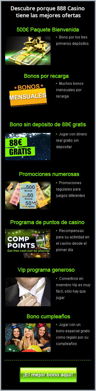 888 casino resumen ofertas